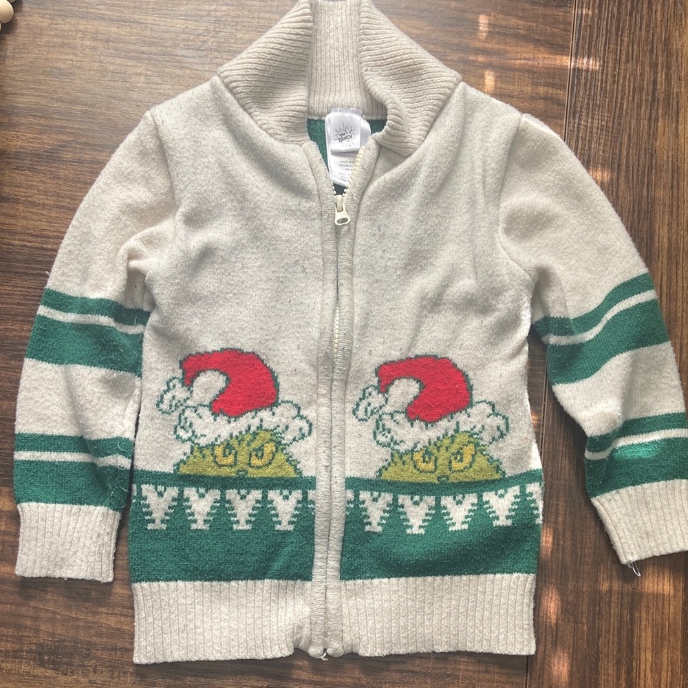 Kids Holiday Sweater with Grinch